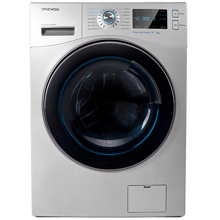 ماشین لباسشویی 8 کیلویی دوو مدل LM-881W سری پالی (نقره ای)