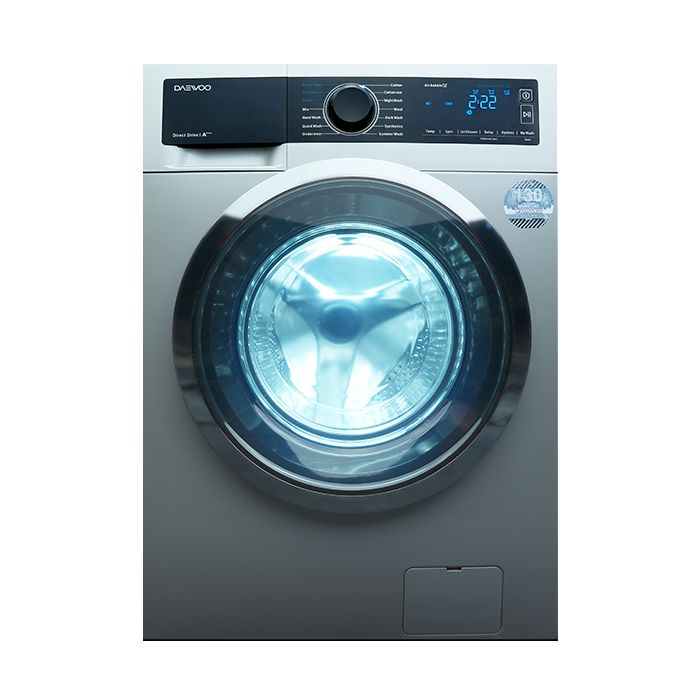 ماشین لباسشویی 8 کیلویی دوو مدل LM-861SS (نقره ای پنل نقره ای)